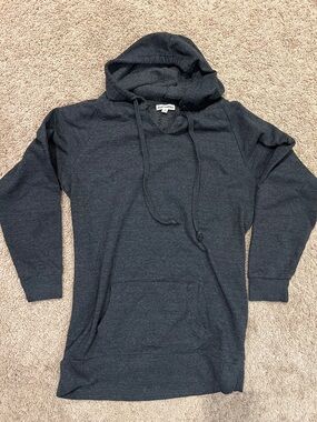 Zenana Outfitters Dark Charcoal Hooded Pullover